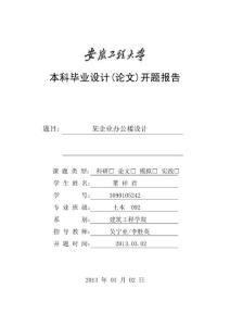 开题报告