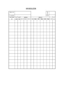 材料领用记录单