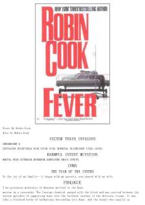 [EPUB] 英文-醫(yī)學(xué)驚悚小說(shuō)（高熱） Robin Cook  Fever