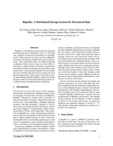 Bigtable A Distributed Storage System for Structured Data