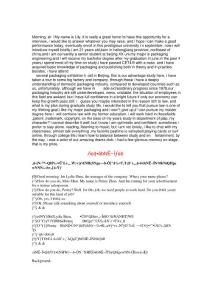 求職英語自我介紹 3913