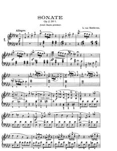 贝多芬奏鸣曲第一首 OP.2 NR.1