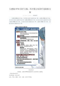 人感染H7N9診療方