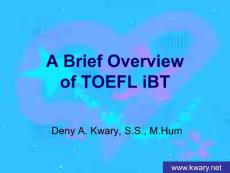 TOEFL iBT常识简介