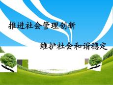 推進(jìn)社會管理創(chuàng)新_維護(hù)社會和諧穩(wěn)定