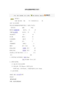 水性金屬涂料配方設(shè)計(jì)