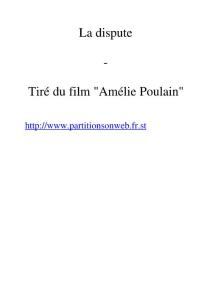 Yann Tiersen - La Dispute - Amelie Poulain(1) (Piano) (Partitura - Sheet Music - Noten - Partition - Spartiti)