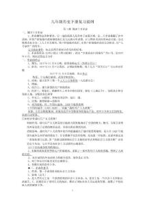九年级历史下册复习提纲