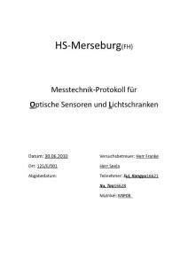 光學(xué)傳感器 Optiische Sensoren