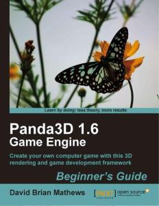 Panda3D 1.6 Game Engine Beginner’s Guide