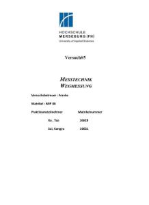 距離測量 wegmessung