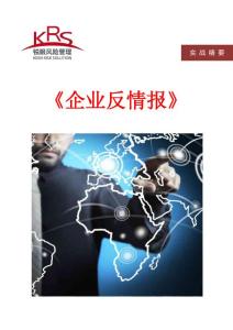 《企業(yè)反情報(bào)實(shí)戰(zhàn)精要》