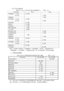 三大报表编制-作业及答案