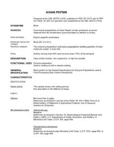 標(biāo)準(zhǔn)_AVIAN PEPSIN-禽胃蛋白酶