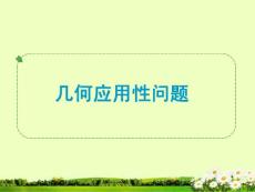 中考復(fù)習(xí)：  幾何應(yīng)用性問題