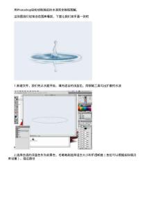 photoshop教程系列-用ps輕松繪制濺起的水滴教程
