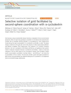 化學(xué)：黃金的綠色回收方法