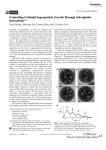 Controlling Colloidal Superparticle Growth Through