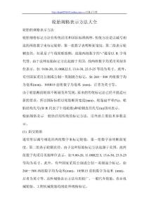 轮胎规格表示方法大全