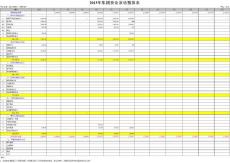 集團資金預算表