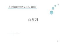 人力資源管理師三四級(jí)應(yīng)試總復(fù)習(xí)(章節(jié)重點(diǎn))