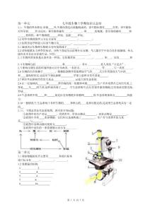 初一生物知识点总结