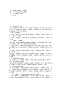 2012屆高中生物必修3復(fù)習(xí)提綱(人教版)