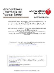 Aldehyde dehydrogenase 2 plays a role in the bioactivation of nitroglycerin in humans