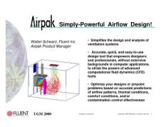 fluent Airpak简单有效的空气流计算