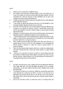 现代大学英语第五册精读paraphrase答案