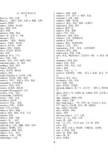 高二英语会考词汇表