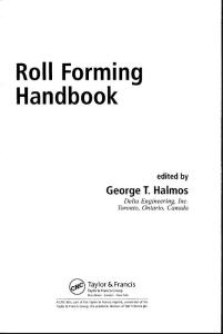 ROLL FORMING HANDBOOK