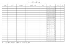 員工外出登記表