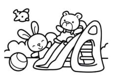 幼兒涂色圖畫稿