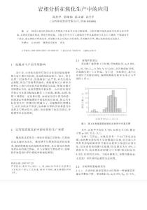 岩相分析在焦化生产中的应用