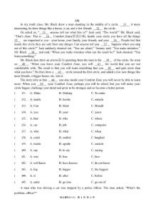 初三英语 完形填空和阅读理解