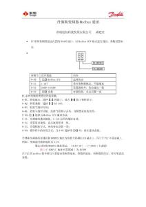 丹佛斯變頻器modbus通訊