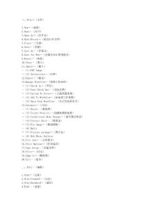 Photoshop菜單中英對照表