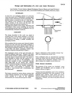 Design and fabrication of a low cost water flowmeter