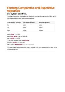 比較級和最高級