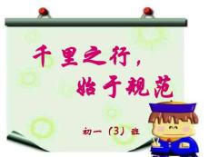 千里之行，始于规范 中学生日常行为规范[主题班会]