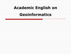 Academic English on Geoinformatics-01
