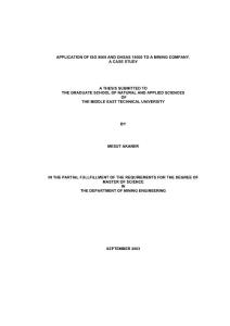 APPLICATION OF ISO 9000 AND OHSAS 18000 TO A MINING COMPANY