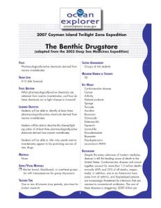 The Benthic Drugstore