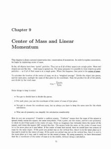 《物理学基捶(哈里德)学习指导_9_Center_of_Mass_and_Linear_Momentum