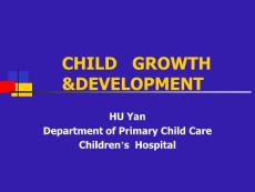 儿童保健-生长发育-体格发育（英文）