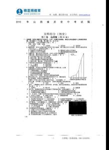 2010年山西省历史中考试题