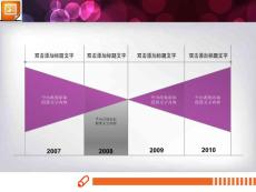 企业发展历程流程图PPT模板