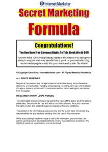 Internet marketing formula, how to make money online easily and fast.