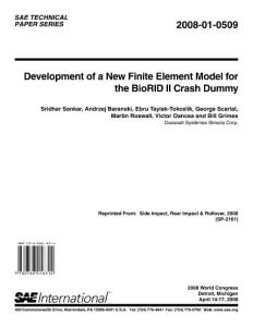 Development of a New Finite Element Model for